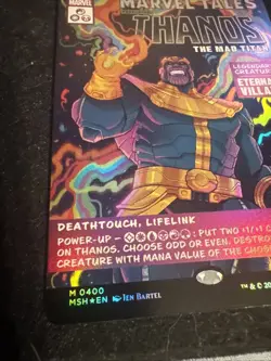 Thanos, The Mad Titan (Borderless) (0400) Marvel Super Heroes Foil - Image 5