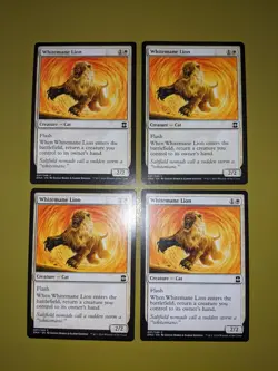 Whitemane Lion x4 Eternal Masters 4x Playset Magic the Gathering MTG - Image 1