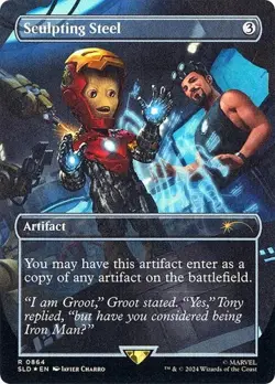 Sculpting Steel - Rainbow Foil Extended Art SLD LP MTG - Image 1