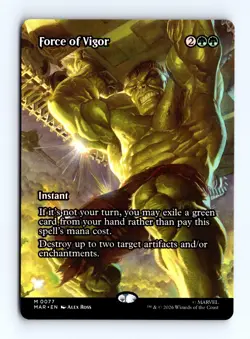Force of Vigor (Borderless) 0077 (M) MTG Marvel Universe Eternal-Legal (MAR) - Image 1