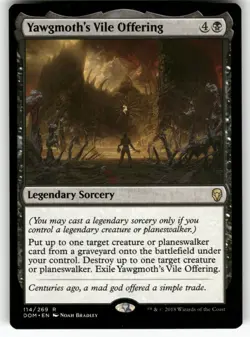 Yawgmoth's Vile Offering 114 Rare Dominaria Magic: The Gathering Near Mint - Image 1