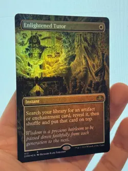1X FOIL Enlightened Tutor BORDERLESS MINT MTG Magic DMR Dominaria Remastered EDH - Image 2