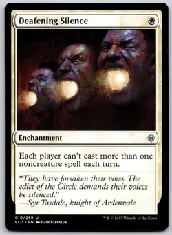 Deafening Silence 10 Uncommon Throne of Eldraine Magic: The Gathering LP - Image 1