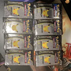Pokemon 25th Anniversary Celebrations Booster Packs X8 - Image 1