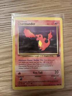 Pokemon TCG 2000 Dark Charmander Team Rocket Unlimited #50/82 Near Mint Vintage - Image 1