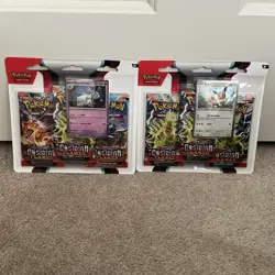 Pokemon |Obsidian Flames |SV03 Blister Booster Combo (x6) Packs And Both Promos! 820650853784 - Image 1