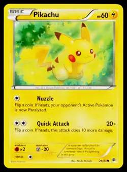 Pikachu - 26/83 NM Common Generations Pokemon Pack Fresh - Image 1