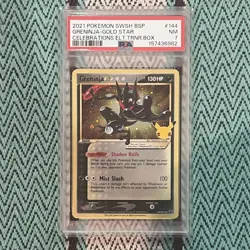 Pokemon SWSH Sword & Shield Promo Greninja Star SWSH144 Holo PSA 7 2021 - Image 1