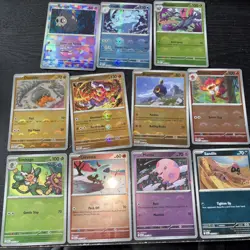 Pokemon Mixed Pokeball Holo Lot Of 11 - White Flare, Black Bolt, Prismatic Evo - Image 1