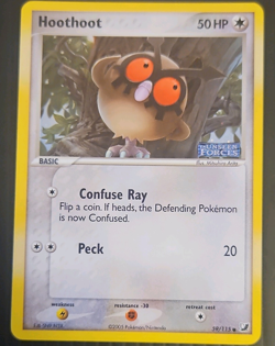 Pokemon TCG Hoothoot 59/115 Unseen Forces 2005 Reverse Holo English Near Mint NM - Image 1
