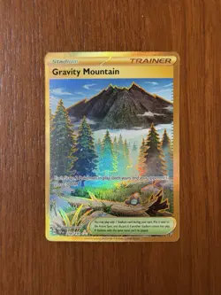 Pokemon TCG Gravity Mountain 250/191 Surging Sparks Gold Secret Rare - NM - Image 1