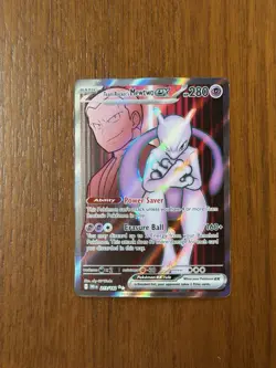 Pokemon TCG Team Rockets Mewtwo EX 213/182 Ultra Rare Destined Rivals - Image 1