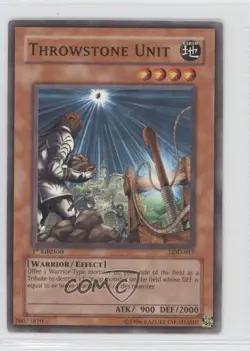 Throwstone Unit 1st Ed. YuGiOh Legacy of Darkness #LOD-017 2003 READ - Image 1