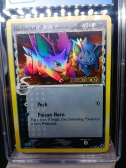 Nidoran M Delta Species 57/101 Dragon Frontiers Stamped Holo CGC 9 Very Low Pop - Image 3