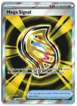 Mega Signal 171/132 ME01: Mega Evolution Holofoil EN Pokemon NM - Image 1