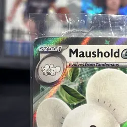 Pokemon TCG S&V: Maushold EX 155/182 AND Tandemaus 167/193 Cosmos Holo Promo - Image 2