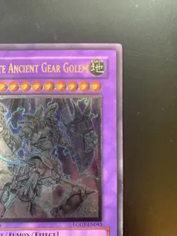 Yugioh Ultimate Ancient Gear Golem LODT-EN043 Ultimate Rare 1st Ed LP - Image 3