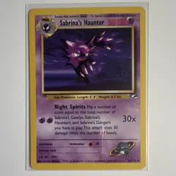Wizards of the Coast Sabrina's Haunter 58/132 Gym Challenge Unlimited English - Image 1