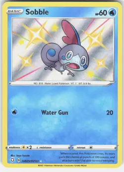 Sobble SV025/SV122 Shiny Rare Shining Fates Shiny Vault Pokemon Holo Near Mint - Image 1