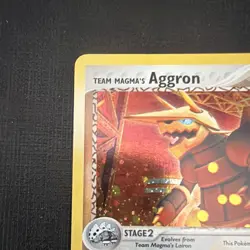 Pokemon TCG Team Magma's Aggron 7/95 Holo Rare 120 HP 2004 English - Image 2