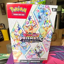 Pokemon TCG Scarlet & Violet Prismatic Evolutions Booster Bundle Box 6 Packs - Image 1