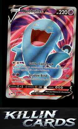 Wobbuffet V (Full Art) 191/202 Pokemon Ultra Rare SWSH01: Sword & Shield Base Se - Image 1
