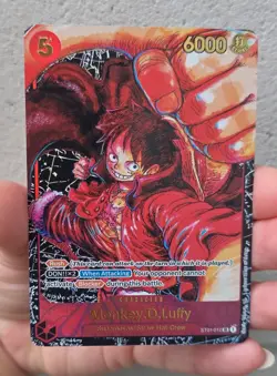 Bandai One Piece Monkey D. Luffy ST01-012 Character Rush Alt Art Foil SR - Image 1