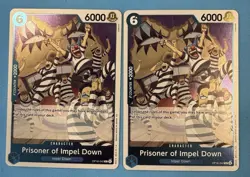 2 X Prisoner of Impel Down OP16-042 The Time of Battle Foil One Piece! NM - Image 1