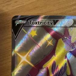 Toxtricity V SV112/SV122 Shining Fates Full Art Shiny Holo Rare Pokemon Card NM - Image 3