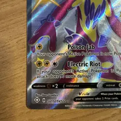 Toxtricity V SV112/SV122 Shining Fates Full Art Shiny Holo Rare Pokemon Card NM - Image 5
