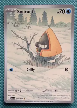 Pokemon TCG Snorunt 227/217 Ascended Heroes Illustration Rare PACK FRESH - Image 1