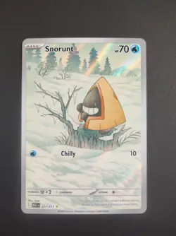 Snorunt 227/217 Full Art Illustration Rare Pokemon Card Near Mint - Image 1