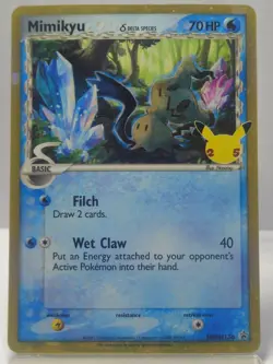 Mimikyu (Delta Species) SWSH136 Holo Sword & Shield Promo Pokemon Card NM - Image 1