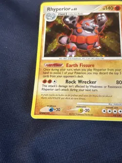 Rhyperior 12/130 Diamond and Pearl Holo Pokemon card Lp - Image 4