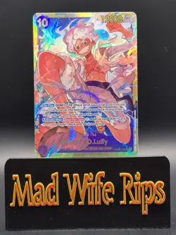 One Piece Card Game OP05-119 Monkey D Luffy Gear 5 SEC English *RARE* - Image 1