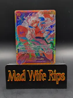 One Piece Card Game OP05-119 Monkey D Luffy Gear 5 SEC English *RARE* - Image 3