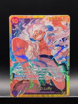 One Piece Card Game OP05-119 Monkey D Luffy Gear 5 SEC English *RARE* - Image 4