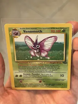 1999 Pokemon TCG Venomoth Card 29/64 Jungle Unlimited Rare Vintage Card LP - Image 4