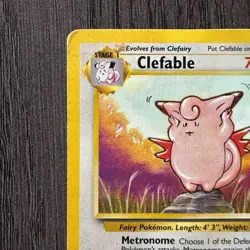 Clefable 17/64 Jungle Regular Rare MP Pokemon Card Vintage WOTC Pokemon - Image 2