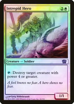 Intrepid Hero FOIL 8th Edition NM White Rare MAGIC THE GATHERING CARD ABUGames - Image 1