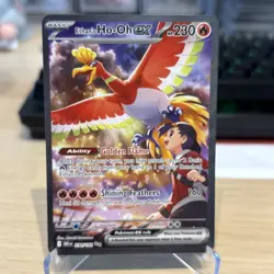 Pokemon TCG Ethan's Ho-Oh EX Sir Destined Rivals Card 230/182 English Ethan - Image 1