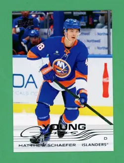 2025-26 UD Matthew Schaefer Young Guns Rookie Card RC #451 NM (A) - Image 1