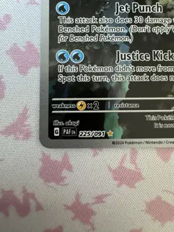 Paladin 225/091 - Paldean Fates Illustration Rare Holo Pokemon Card TCG NM - Image 4