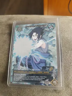 Naruto TCG Sasuke Uchiha Full Art Foil Promo Card Shonen Jump Magazine PR 068 NM - Image 2