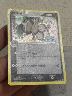 Pokemon TCG Card 2006 EX Crystal Guardians - Nuzleaf 39/100 Reverse Holo - Image 2