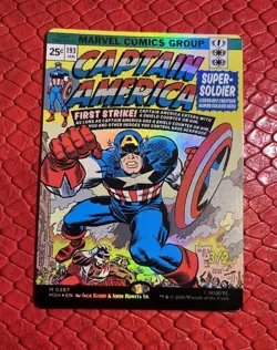 MTG Captain America, Super-Soldier Borderless Foil 387 Marvel Super Heroes - Image 1