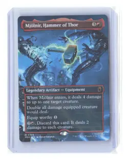 Marvel Super Heroes #339 Mjolnir, Hammer of Thor (Borderless) 0339 Foil B1R4C173 - Image 1