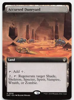 Accursed Duneyard 20 Rare Commander: Aetherdrift Magic: The Gathering Near Mint - Image 1