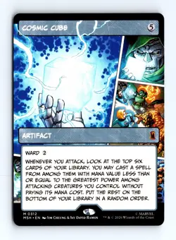Cosmic Cube (Borderless) 0312 (M) MTG Marvel Super Heroes (MSH) - Image 1