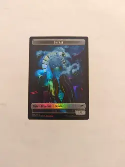 Spirit (002) Pilot (001) Double-sided Token *FOIL* Kamigawa: Neon Dynasty NM - Image 1